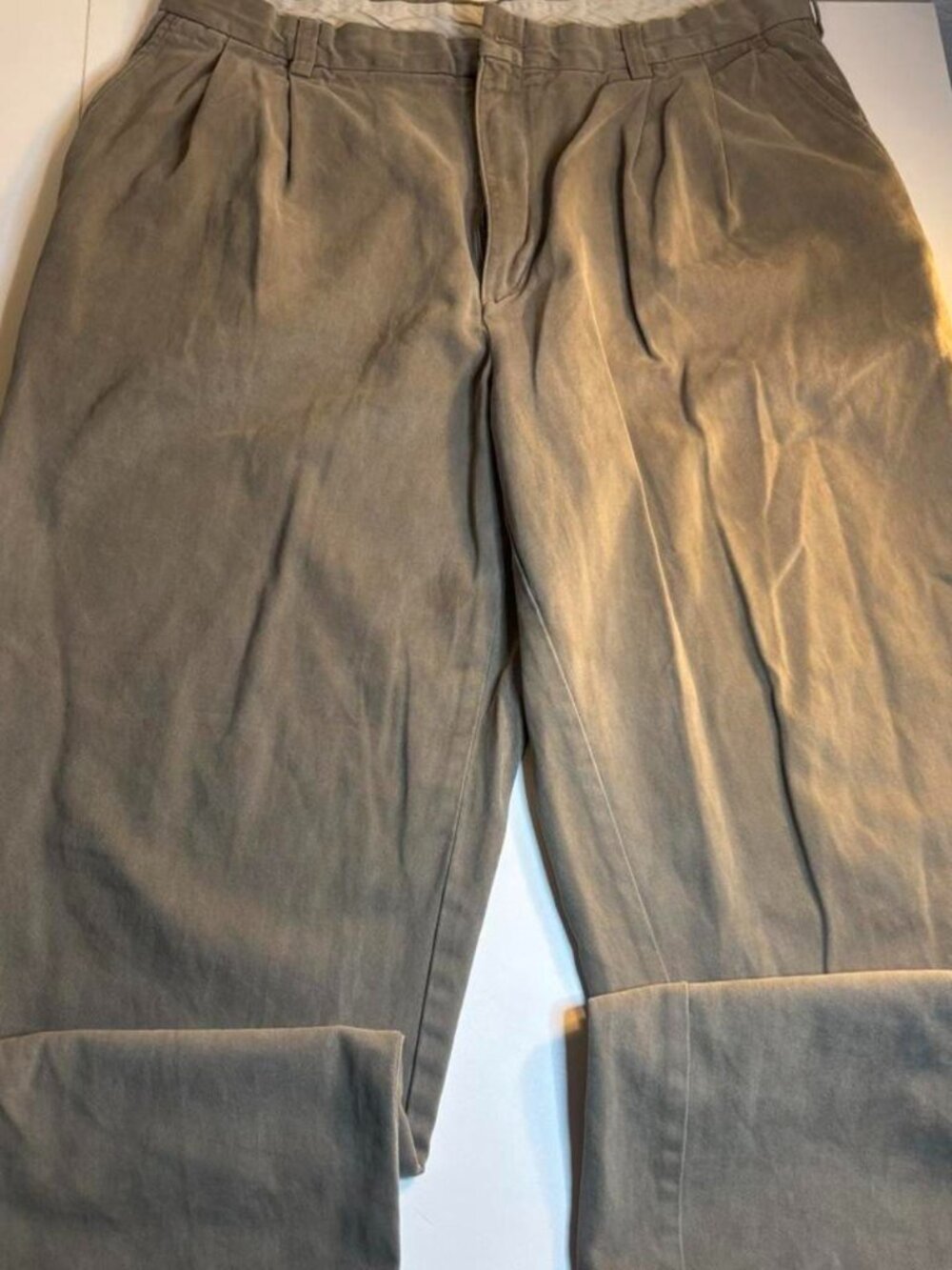 Roundtree & Yorke olive green 100% Cotton Pants
